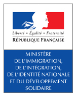 Logo Ministère de l’Immigration, de l’Intégration, de l’Identité nationale et du Développement solidaire