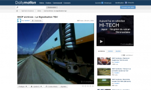 Dailymotion : La vidéo dans la page complète